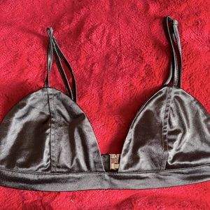 Black Satin bralette